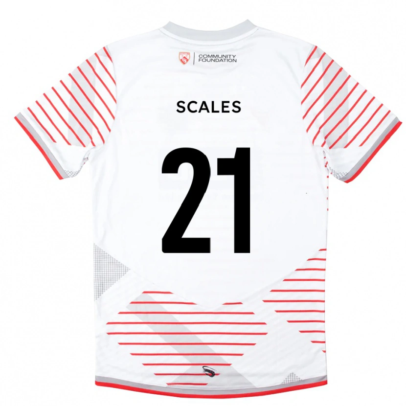 Danxen Kinder Alfie Scales #21 Trikot Weiß Rot Torwarttrikot 2025/26