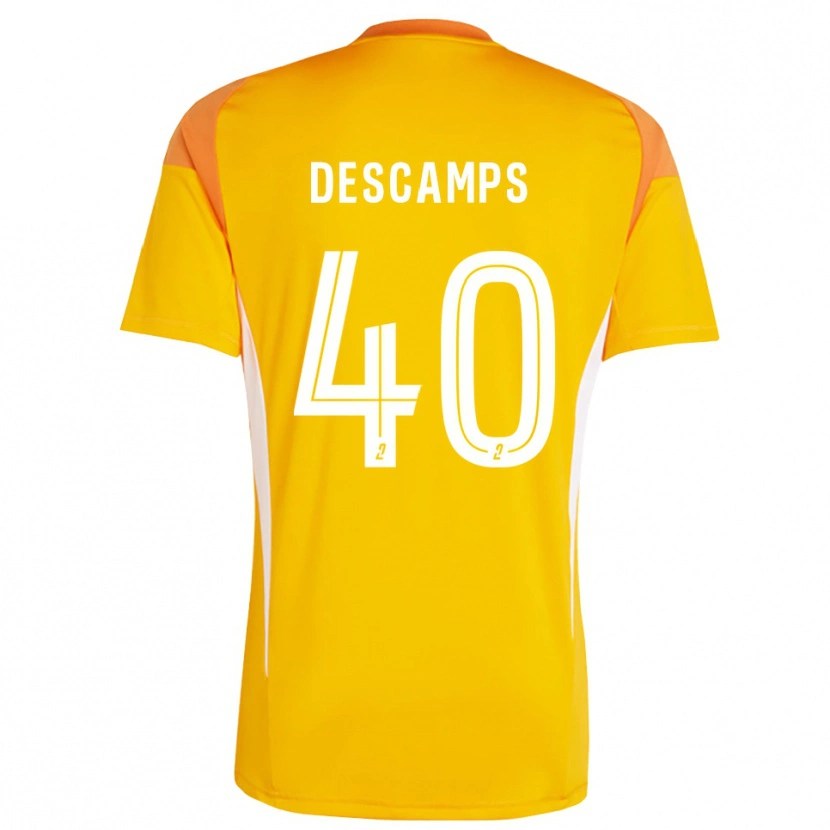 Danxen Kinder Rémy Descamps #40 Trikot Orange Rot Torwarttrikot 2025/26