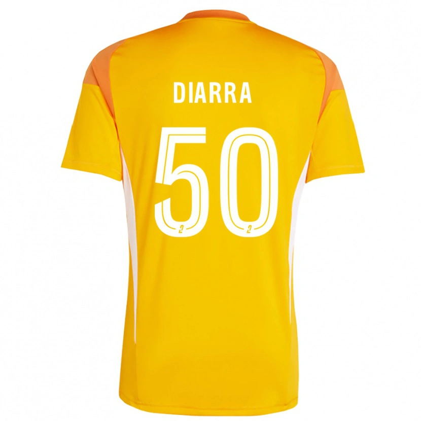 Danxen Kinder Lassine Diarra #50 Trikot Orange Rot Torwarttrikot 2025/26