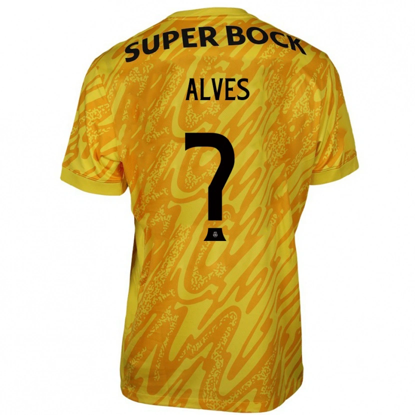 Danxen Kinder Guilherme Alves #0 Trikot Gelb Orange Torwarttrikot 2025/26