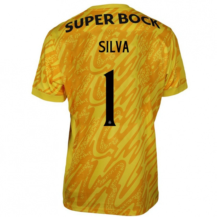 Danxen Kinder Rui Silva #1 Trikot Gelb Orange Torwarttrikot 2025/26