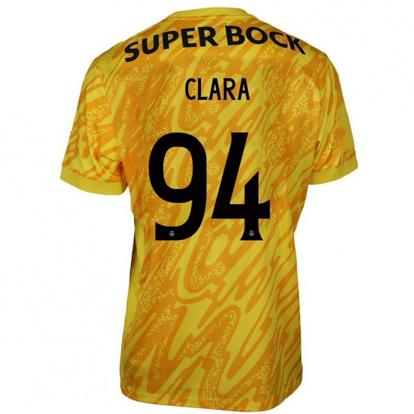 Danxen Kinder Diogo Clara #94 Trikot Gelb Orange Torwarttrikot 2025/26