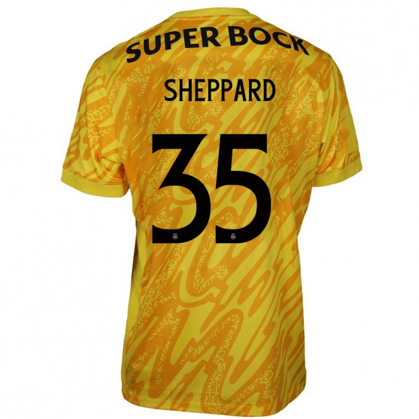 Danxen Kinder Catriona Sheppard #35 Trikot Gelb Orange Torwarttrikot 2025/26