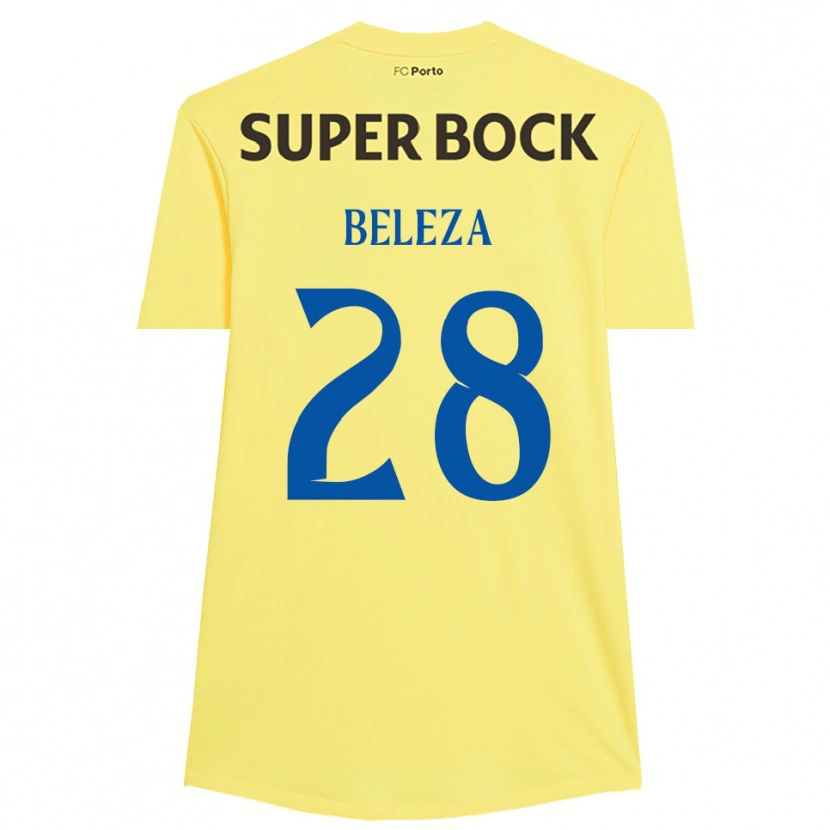 Danxen Kinder Tatiana Beleza #28 Trikot Hellgelb Schwarz Torwarttrikot 2025/26