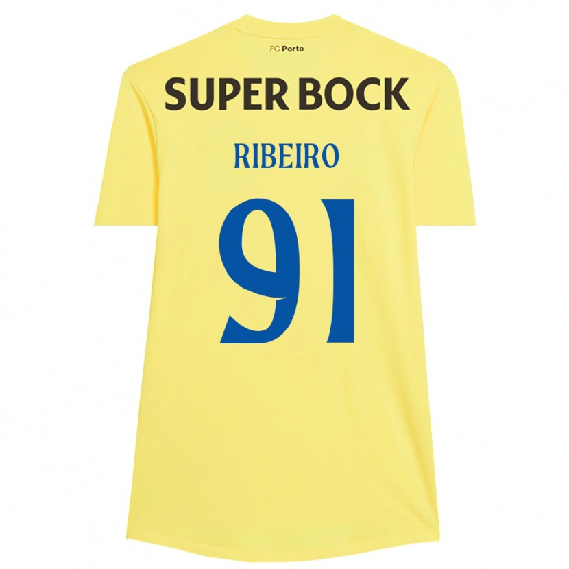 Danxen Kinder Gonçalo Ribeiro #91 Trikot Hellgelb Schwarz Torwarttrikot 2025/26
