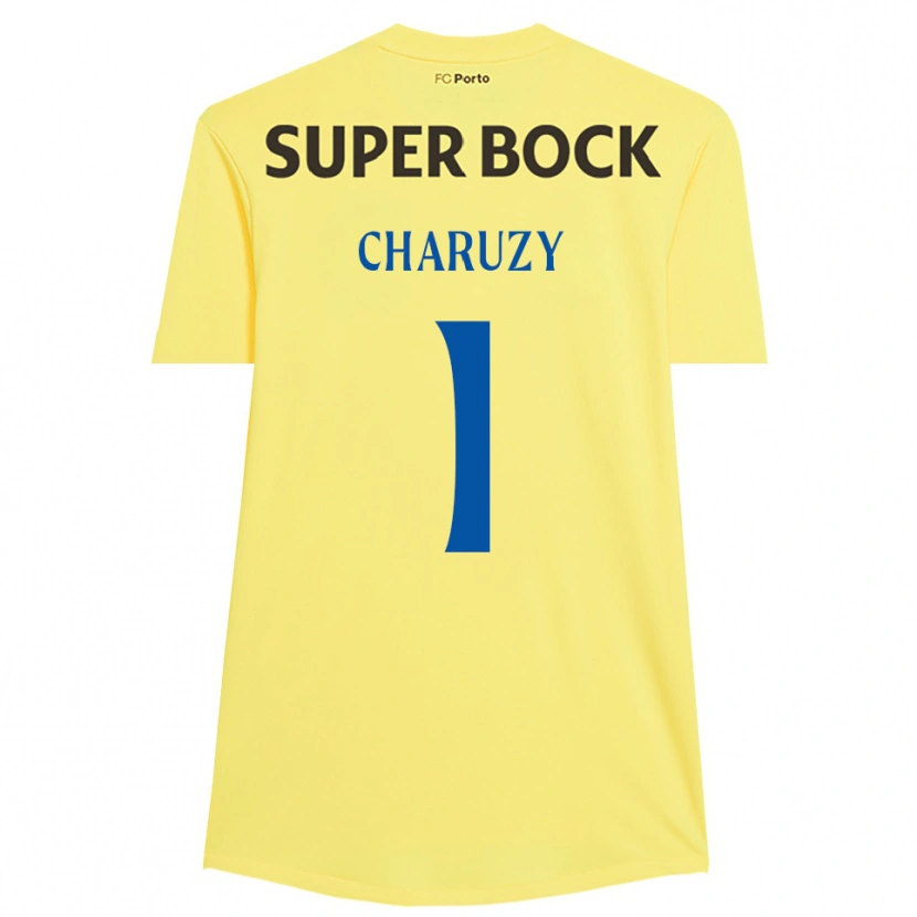 Danxen Kinder Hubert Charuzy #1 Trikot Hellgelb Schwarz Torwarttrikot 2025/26