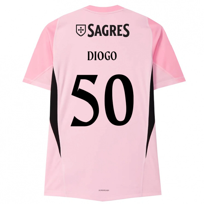Danxen Kinder Diogo Ferreira #50 Trikot Rosa Schwarz Torwarttrikot 2025/26
