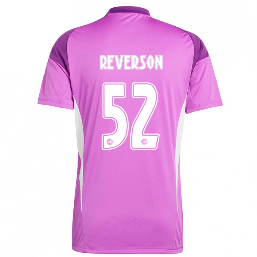Danxen Kinder Paul Reverson #52 Trikot Hellviolett Weiß Torwarttrikot 2025/26
