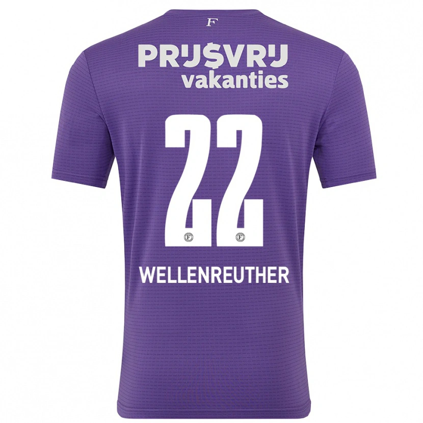 Danxen Kinder Timon Wellenreuther #22 Trikot Violett Weiß Torwarttrikot 2025/26