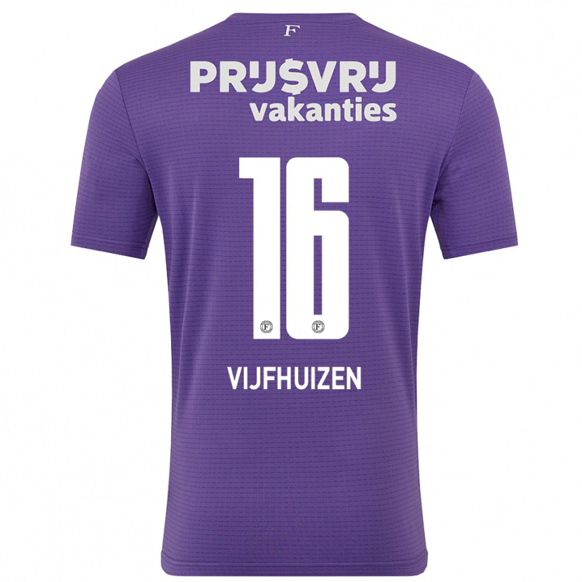 Danxen Kinder Beer Vijfhuizen #16 Trikot Violett Weiß Torwarttrikot 2025/26