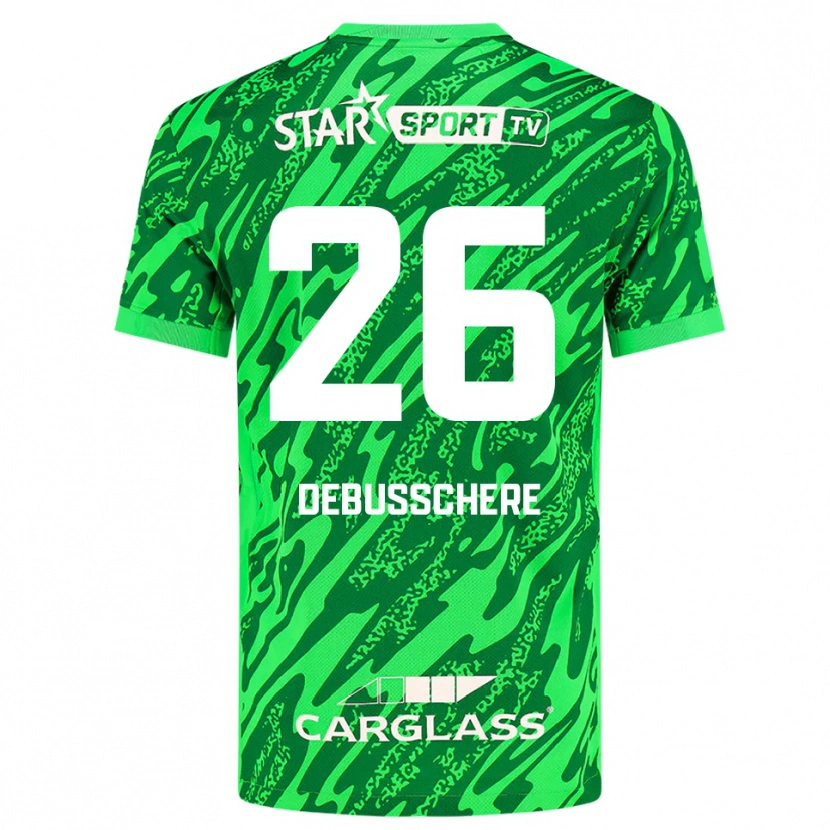 Danxen Kinder Vic Debusschere #26 Trikot Tiefgrün Weiß Torwarttrikot 2025/26