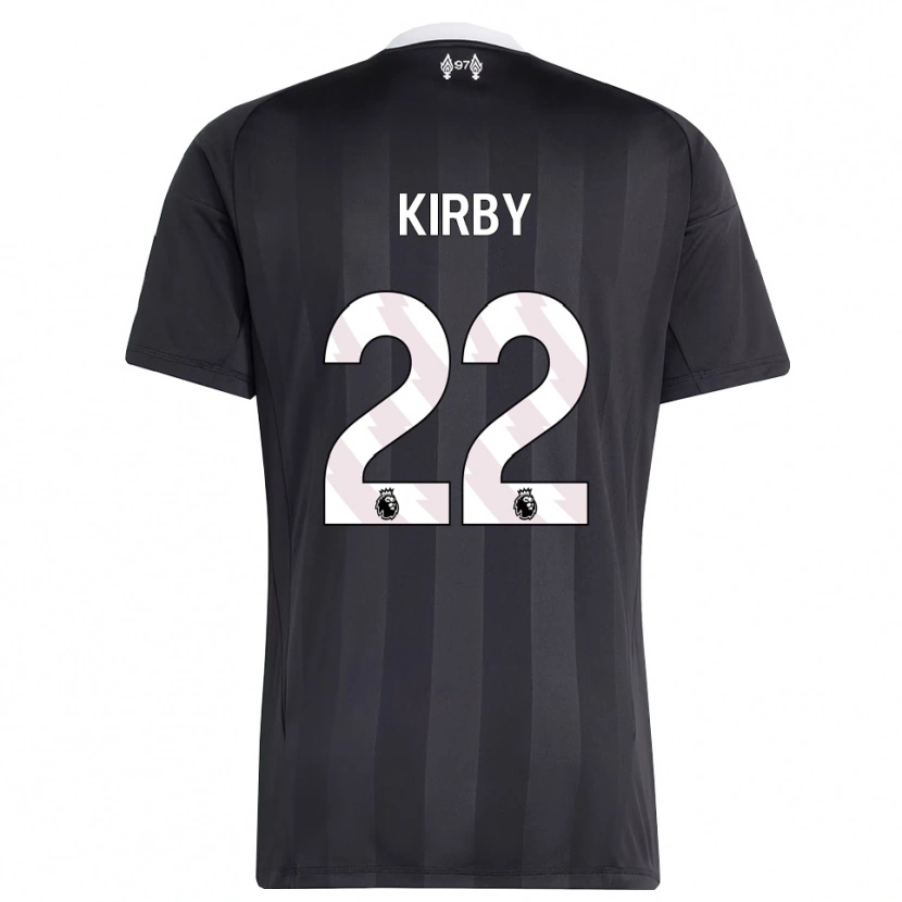 Danxen Kinder Faye Kirby #22 Trikot Schwarz Weiß Torwarttrikot 2025/26