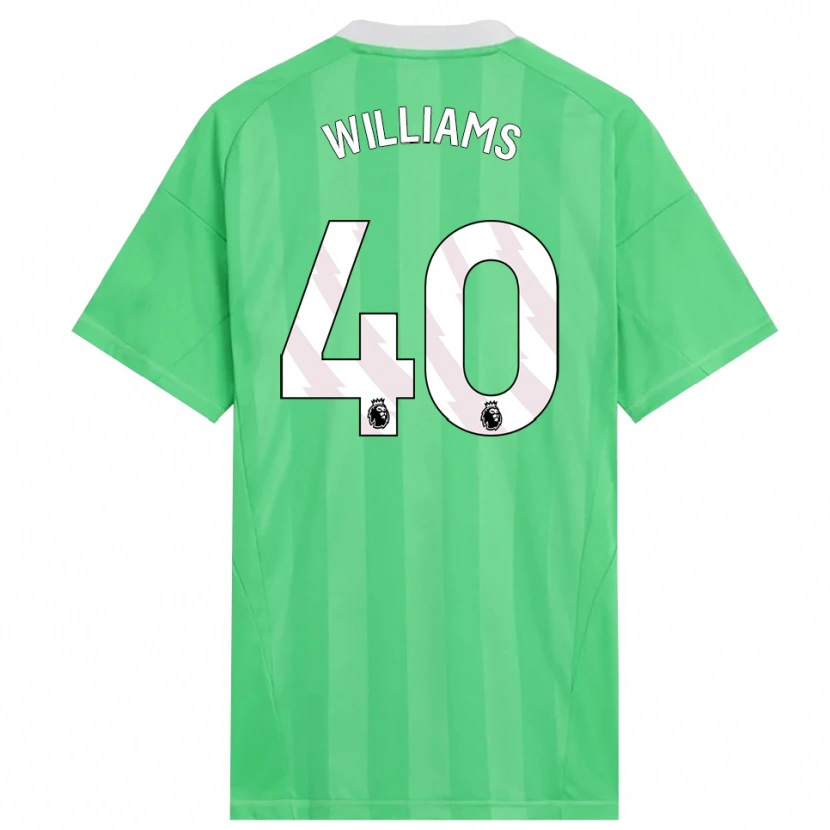 Danxen Kinder Naomi Williams #40 Trikot Hellgrün Weiß Torwarttrikot 2025/26