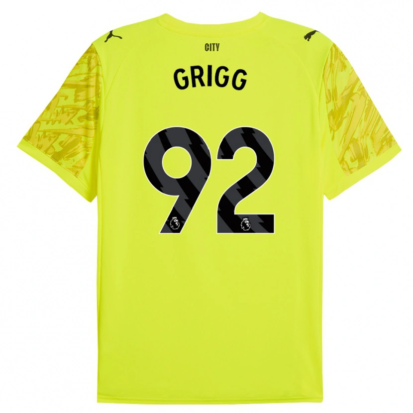 Danxen Kinder Finley Grigg #92 Trikot Gelb Orange Schwarz Torwarttrikot 2025/26