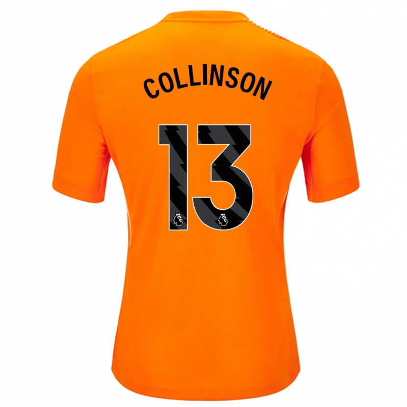 Danxen Kinder Isaac Collinson #13 Trikot Orange Schwarz Torwarttrikot 2025/26