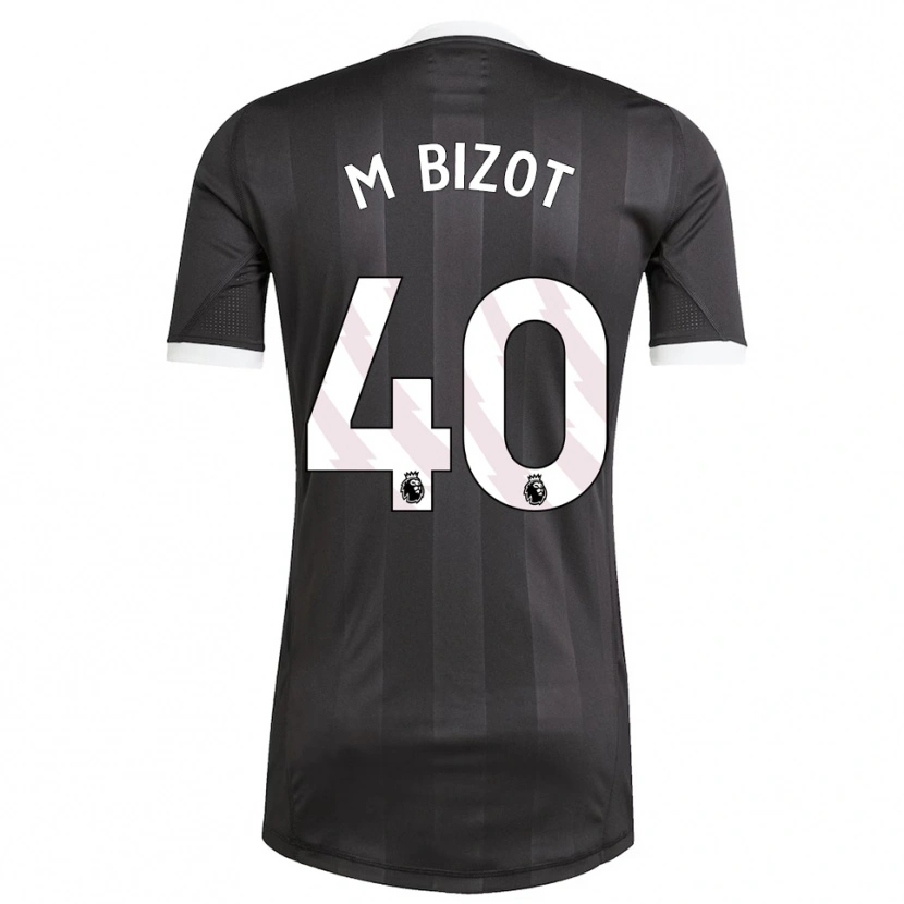 Danxen Kinder Marco Bizot #40 Trikot Schwarz Weiß Torwarttrikot 2025/26