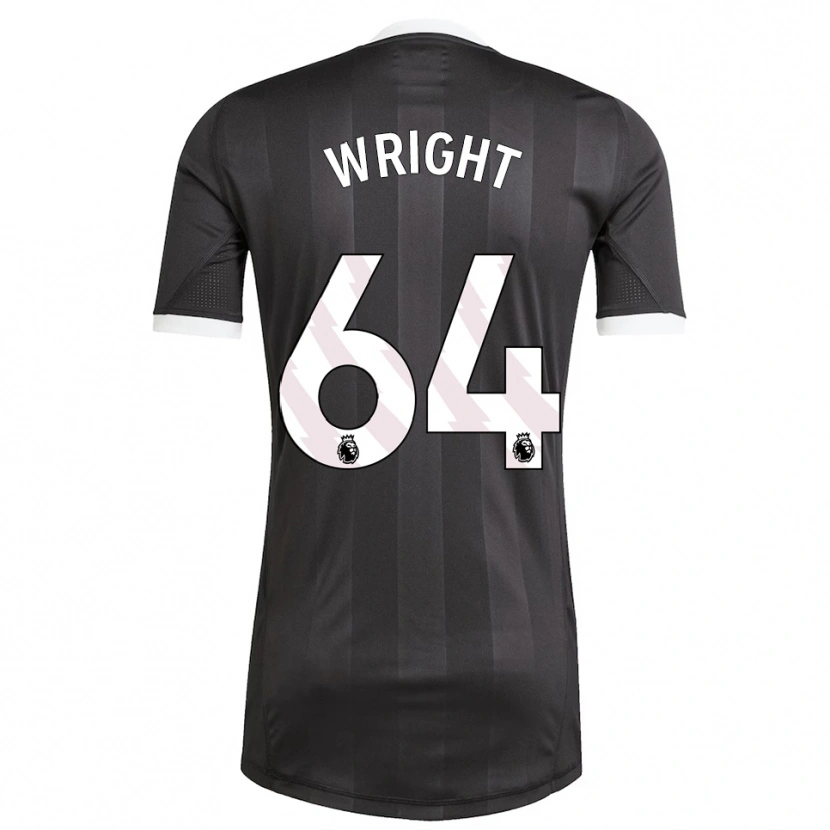 Danxen Kinder James Wright #64 Trikot Schwarz Weiß Torwarttrikot 2025/26