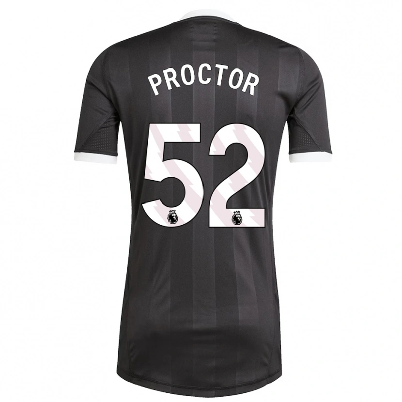 Danxen Kinder Sam Proctor #52 Trikot Schwarz Weiß Torwarttrikot 2025/26