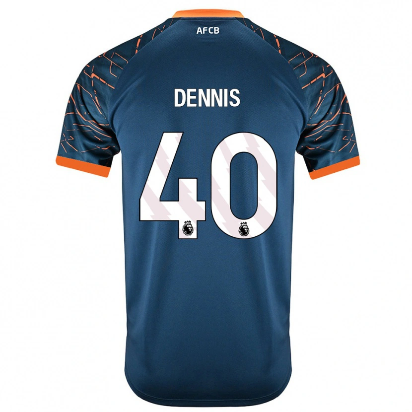 Danxen Kinder Will Dennis #40 Trikot Dunkles Schieferblau Torwarttrikot 2025/26