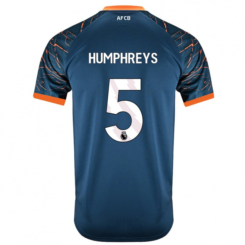 Danxen Kinder Holly Humphreys #5 Trikot Dunkles Schieferblau Torwarttrikot 2025/26