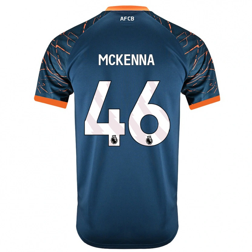 Danxen Kinder Callan McKenna #46 Trikot Dunkles Schieferblau Torwarttrikot 2025/26