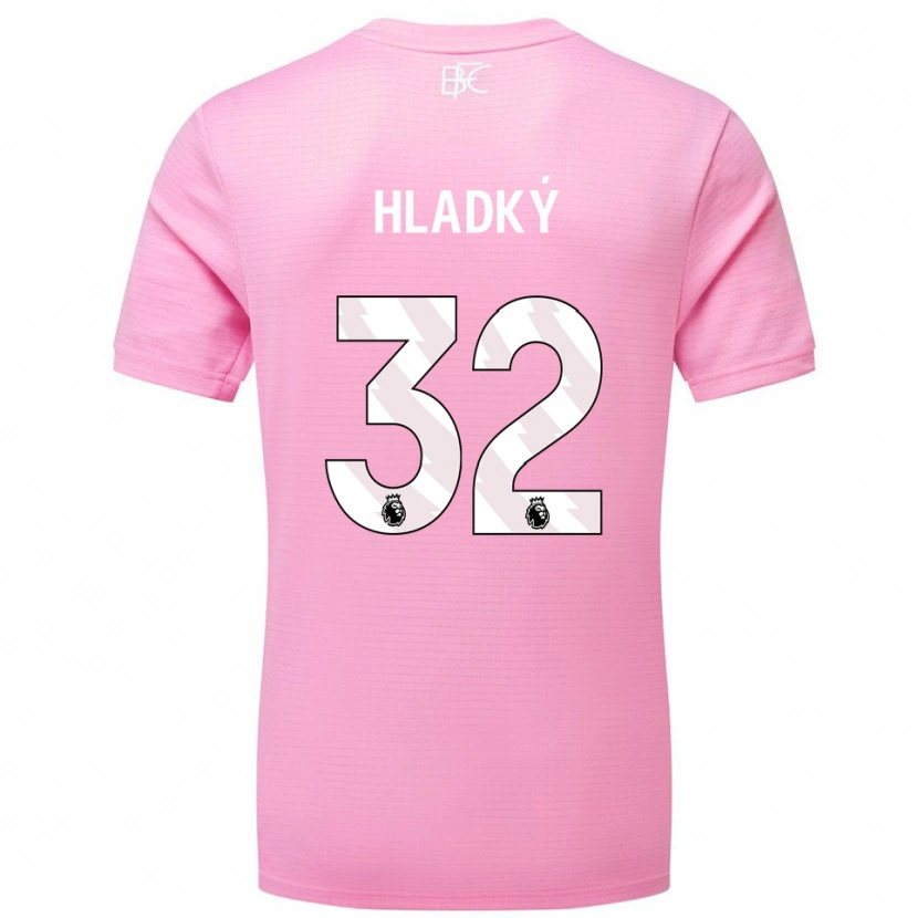 Danxen Kinder Vaclav Hladky #32 Trikot Rosa Weiß Torwarttrikot 2025/26