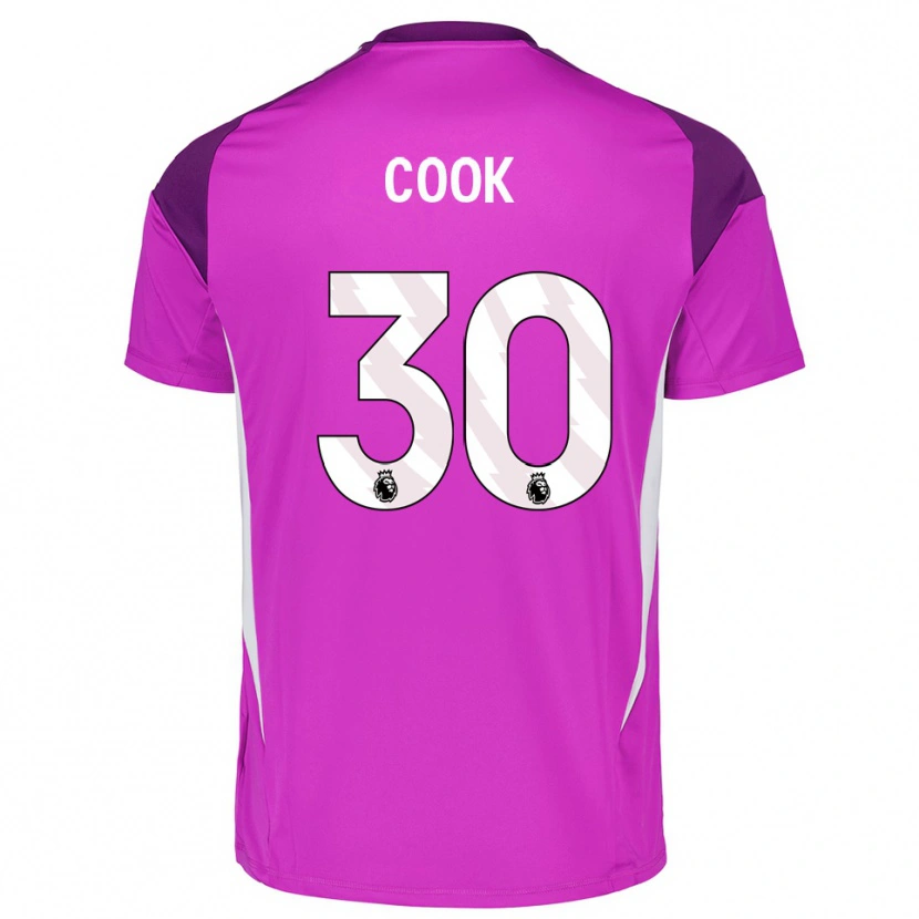 Danxen Kinder Robbie Cook #30 Trikot Violett Weiß Torwarttrikot 2025/26