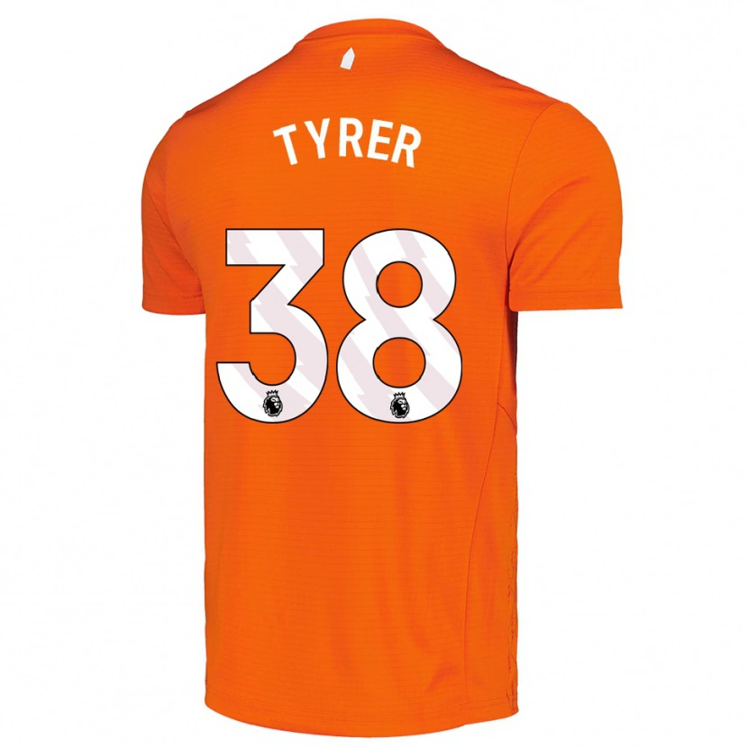 Danxen Kinder Harry Tyrer #38 Trikot Orange Schwarz Torwarttrikot 2025/26