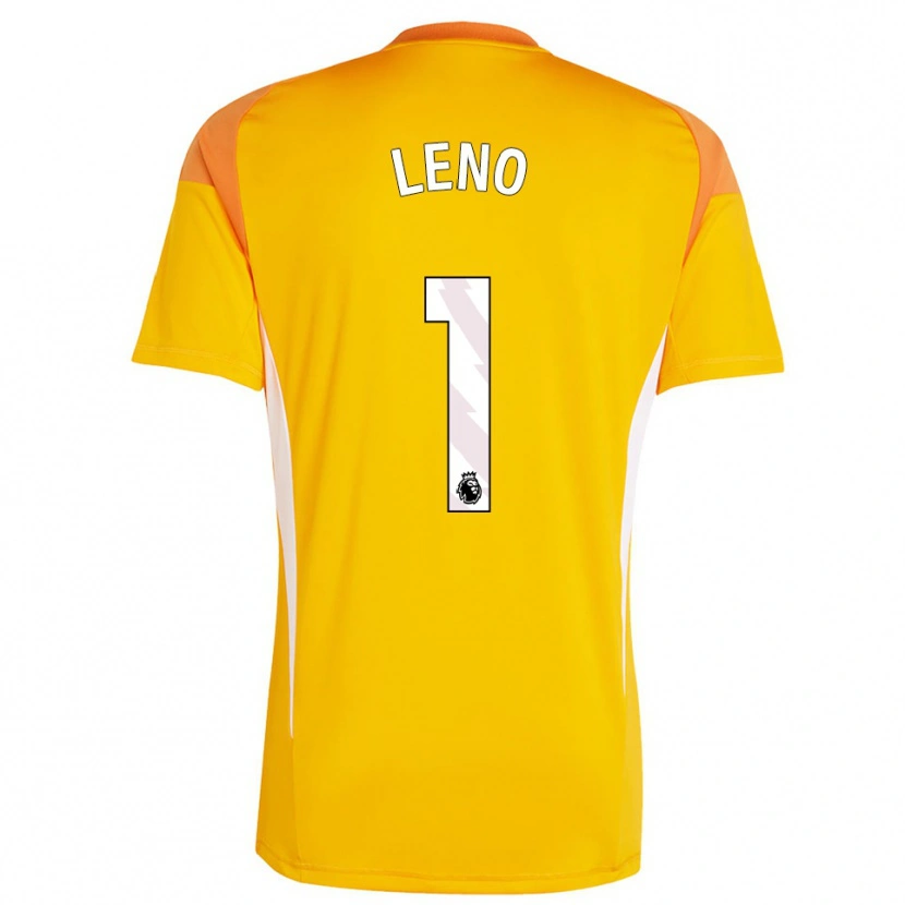Danxen Kinder Bernd Leno #1 Trikot Orange Weiß Torwarttrikot 2025/26