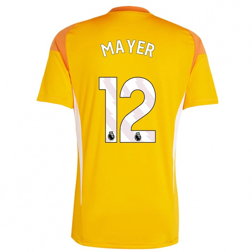 Danxen Kinder Oliver Mayer #12 Trikot Orange Weiß Torwarttrikot 2025/26