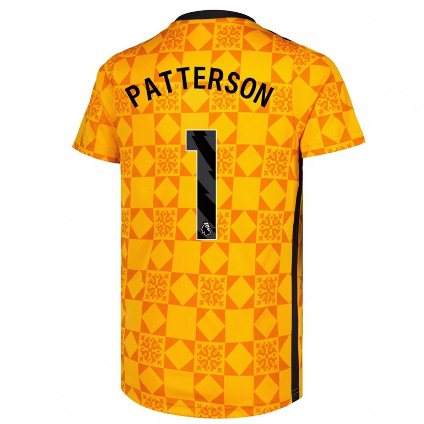 Danxen Kinder Anthony Patterson #1 Trikot Gelb Schwarz Torwarttrikot 2025/26