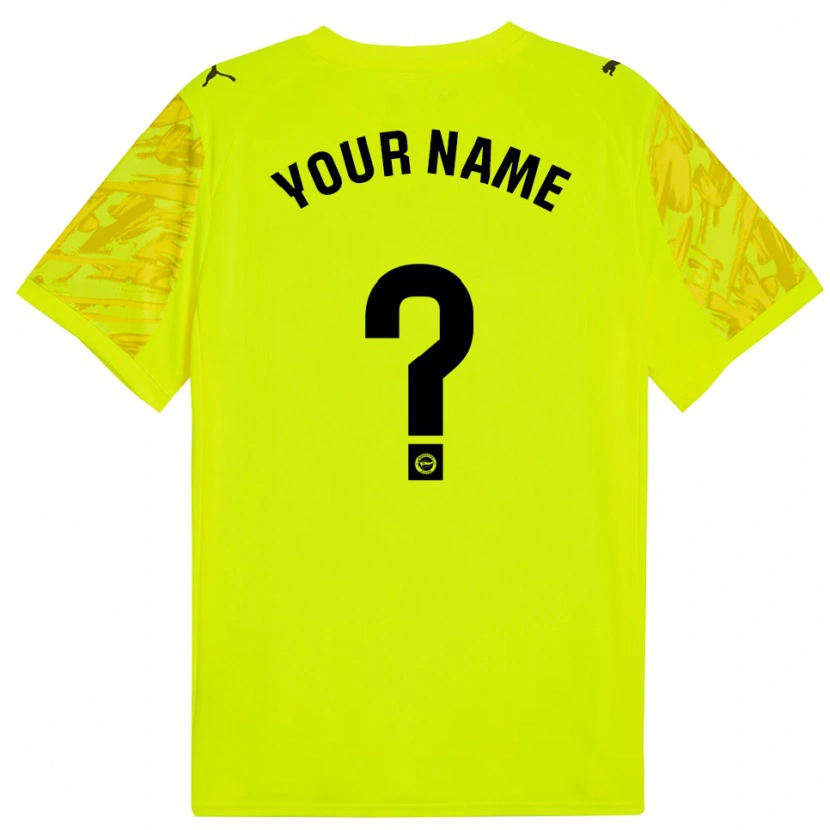 Danxen Kinder Deportivo Alaves Gelb Schwarz Trikot Torwarttrikot 2025/26