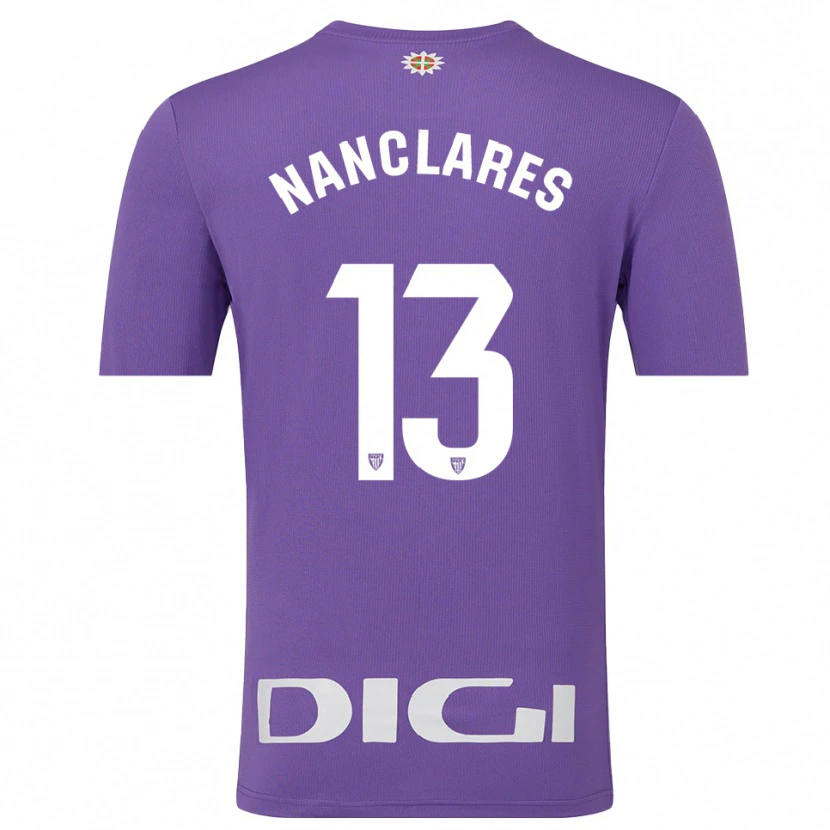Danxen Kinder Adriana Nanclares Romero #13 Trikot Violett Weiß Torwarttrikot 2025/26