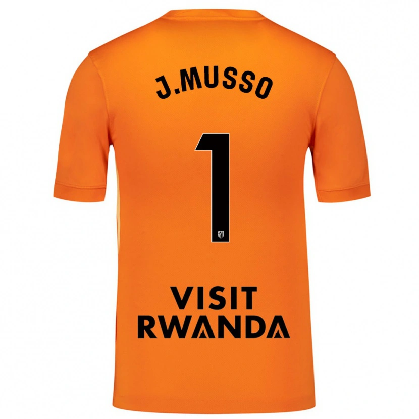 Danxen Kinder Juan Musso #1 Trikot Orange Schwarz Torwarttrikot 2025/26