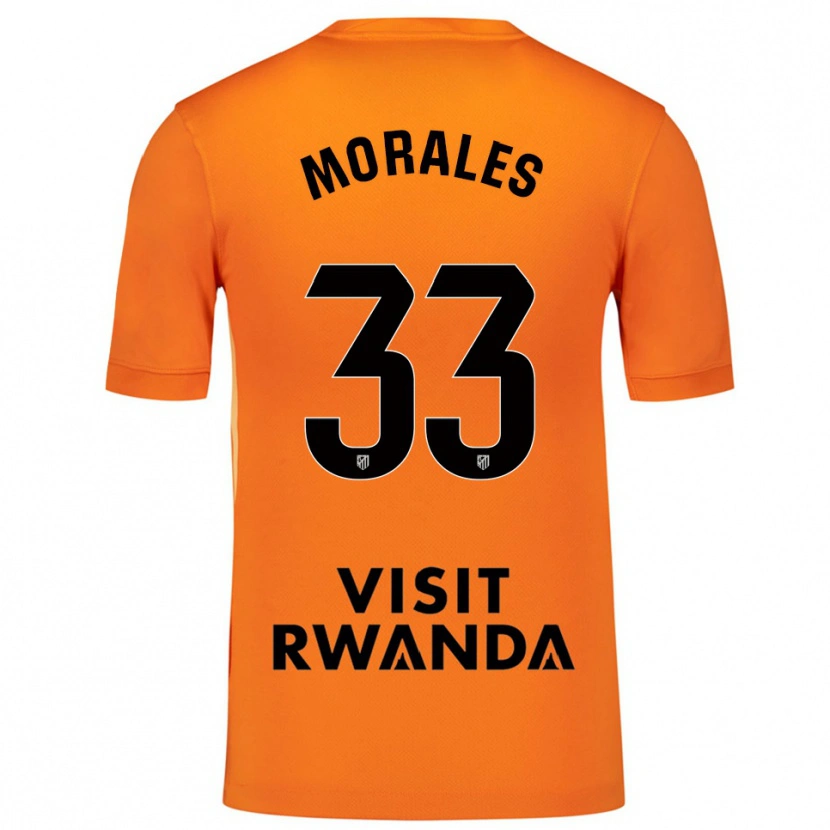 Danxen Kinder Luismi Morales #33 Trikot Orange Schwarz Torwarttrikot 2025/26