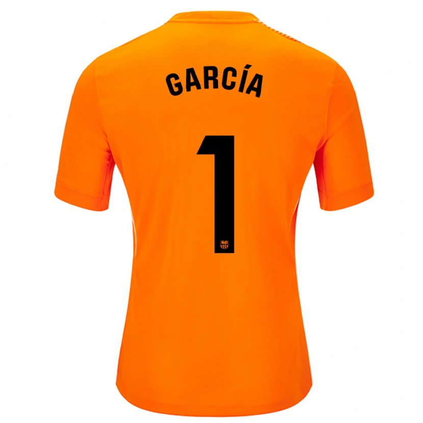 Danxen Kinder Joan García #1 Trikot Orange Schwarz Torwarttrikot 2025/26