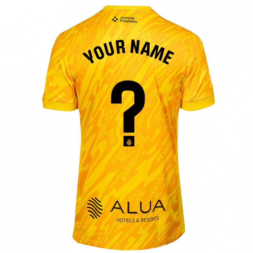 Danxen Kinder RCD Mallorca Orange Schwarz Trikot Torwarttrikot 2025/26