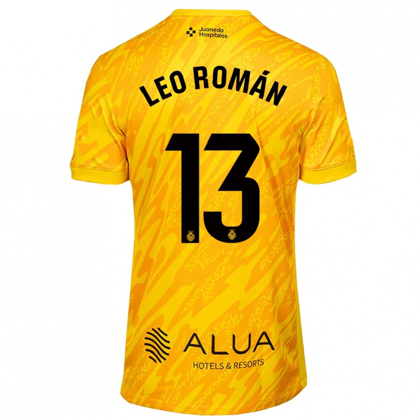Danxen Kinder Leo Román #13 Trikot Orange Schwarz Torwarttrikot 2025/26