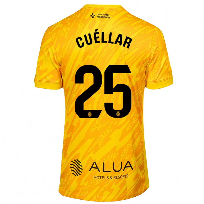 Danxen Kinder Iván Cuéllar #25 Trikot Orange Schwarz Torwarttrikot 2025/26
