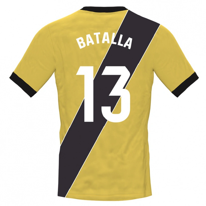 Danxen Kinder Augusto Batalla #13 Trikot Gelb Schwarz Torwarttrikot 2025/26