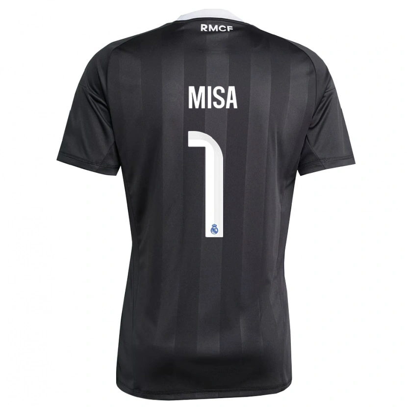 Danxen Kinder Misa Rodríguez #1 Trikot Schwarz Weiß Torwarttrikot 2025/26
