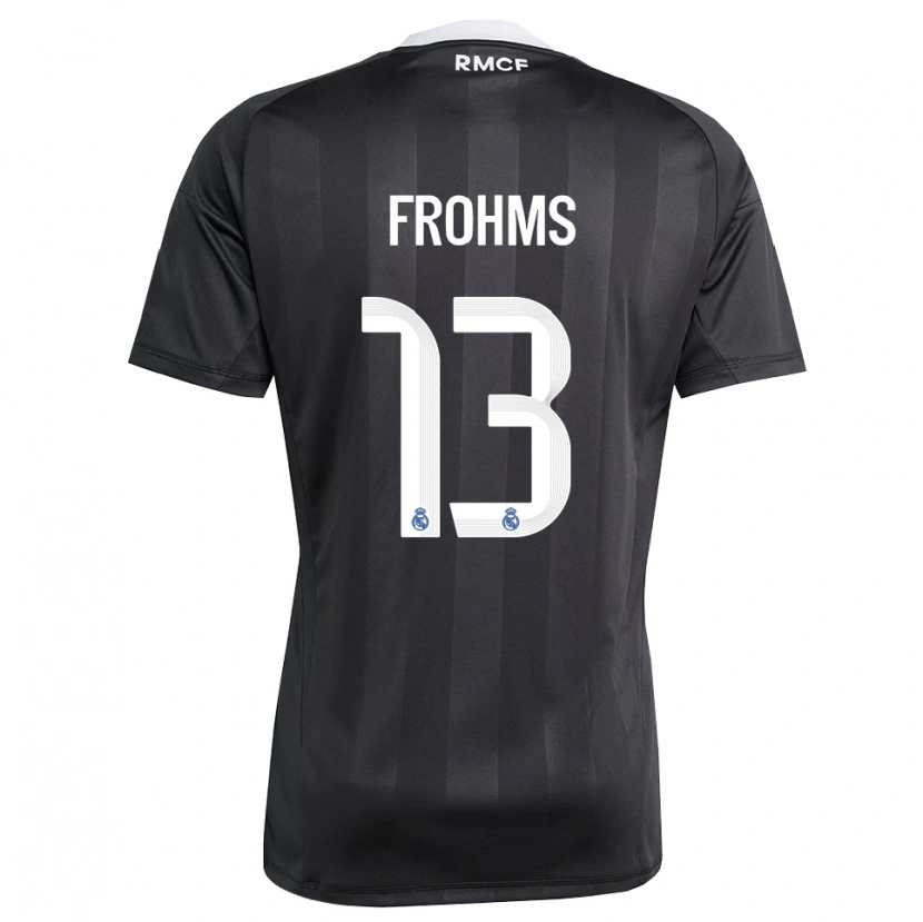 Danxen Kinder Merle Frohms #13 Trikot Schwarz Weiß Torwarttrikot 2025/26