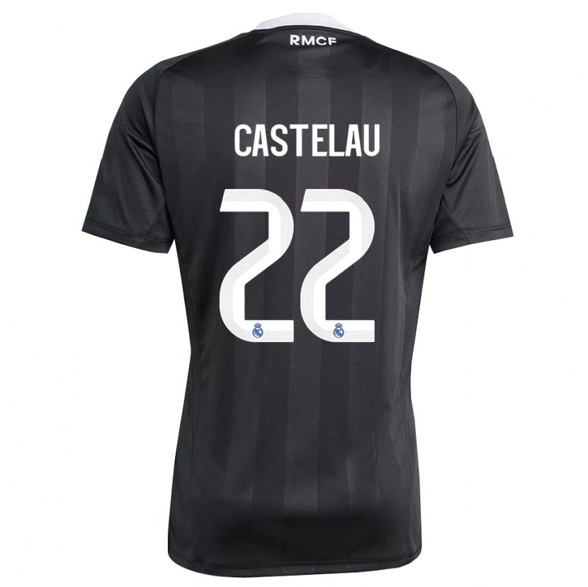Danxen Kinder Alber Castelau #22 Trikot Schwarz Weiß Torwarttrikot 2025/26