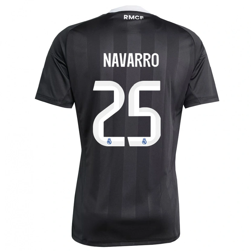 Danxen Kinder Javier Navarro #25 Trikot Schwarz Weiß Torwarttrikot 2025/26