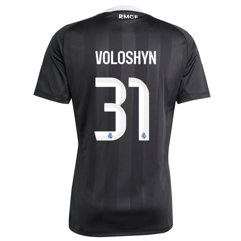 Danxen Kinder Ilya Voloshyn #31 Trikot Schwarz Weiß Torwarttrikot 2025/26