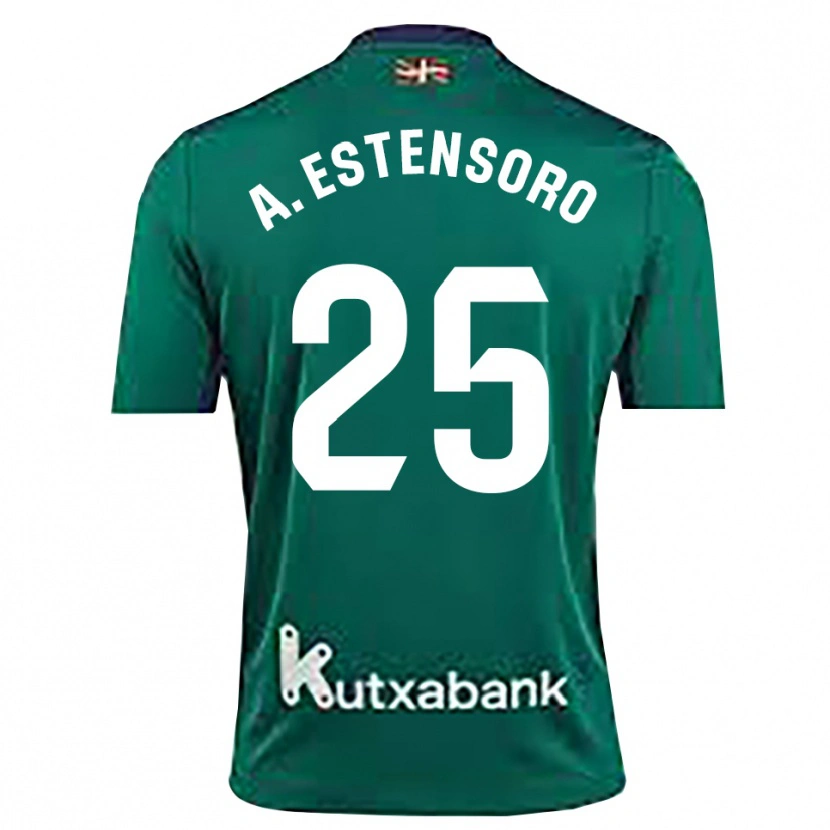 Danxen Kinder Alazne Estensoro #25 Trikot Marineblau Grün Torwarttrikot 2025/26