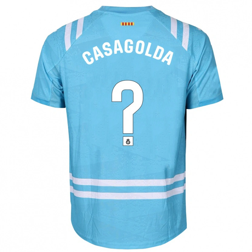 Danxen Kinder Pau Casagolda #0 Trikot Hellblau Weiß Torwarttrikot 2025/26