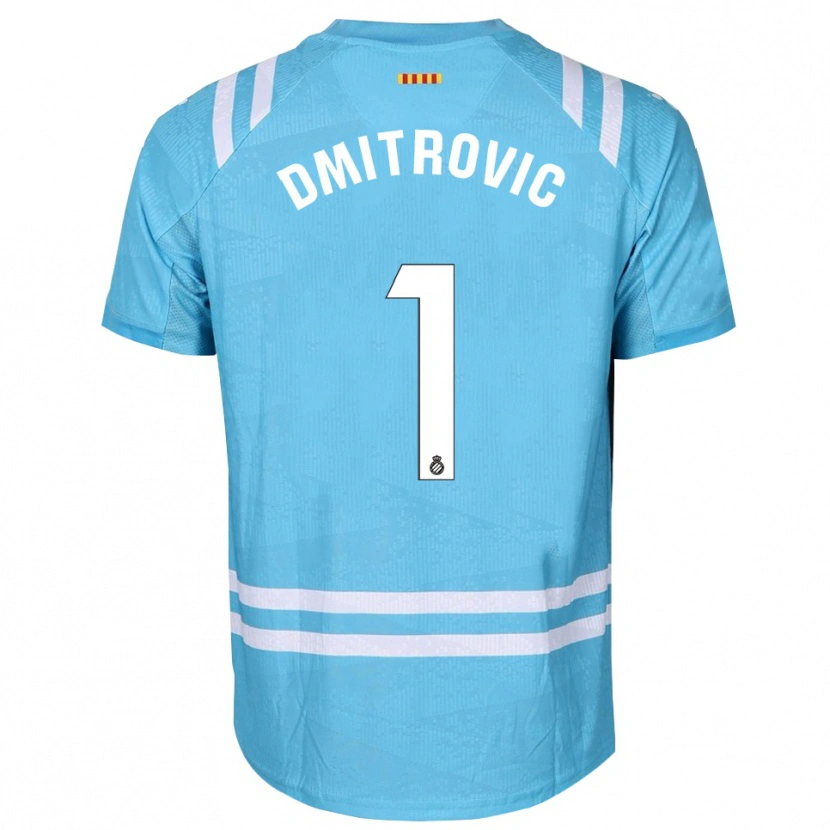 Danxen Kinder Marko Dmitrovic #1 Trikot Hellblau Weiß Torwarttrikot 2025/26