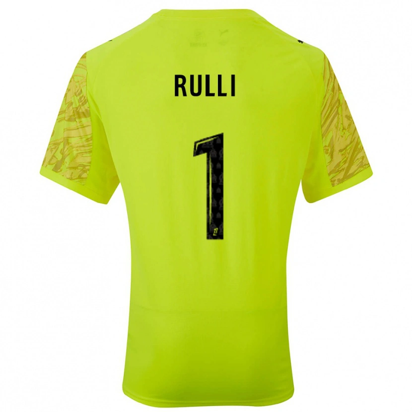 Danxen Kinder Gerónimo Rulli #1 Trikot Leuchtgrün Schwarz Torwarttrikot 2025/26
