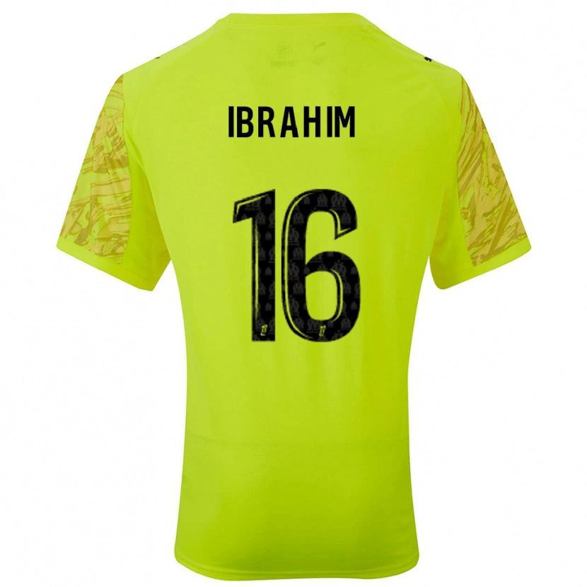 Danxen Kinder Ayman Ibrahim #16 Trikot Leuchtgrün Schwarz Torwarttrikot 2025/26